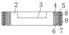 Hardware die with good heat-conduction effect