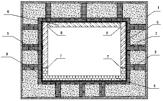 Marine refrigerator body with welded aluminum honeycomb totally enclosed concave tray