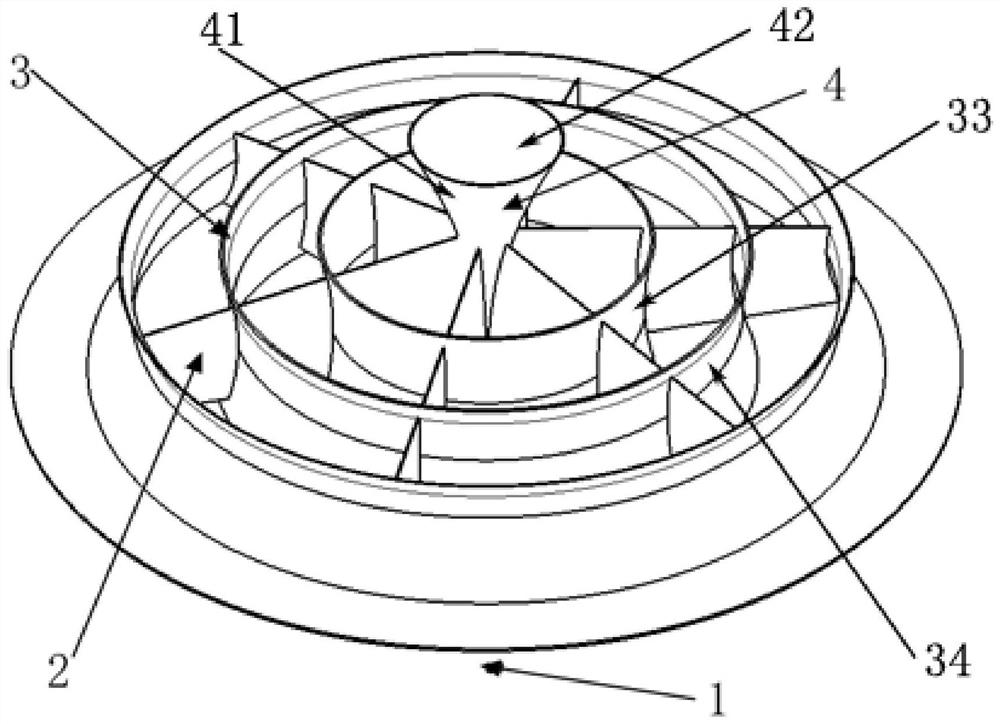 Efficient and low-noise multi-layer flow collector and centrifugal fan