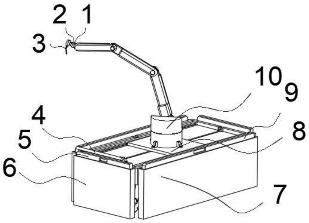 Wheel-type rotatable precision machining welding robot