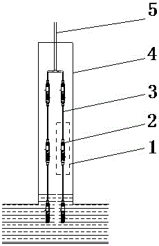 Mine combined type water draining and contamination draining system and method