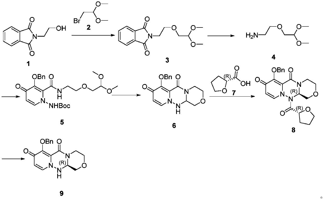 A kind of preparation method of cyclopyridone compound