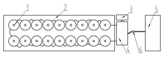 High-frequency electric sealing device for solar vacuum tubes and sealing method thereof