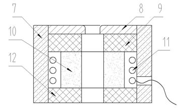 High-frequency electric sealing device for solar vacuum tubes and sealing method thereof