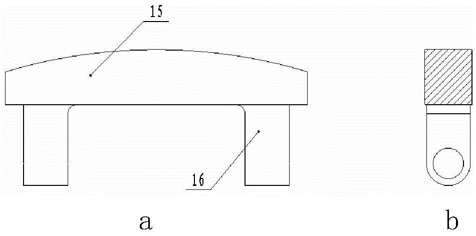 A loading device for a bearing testing machine