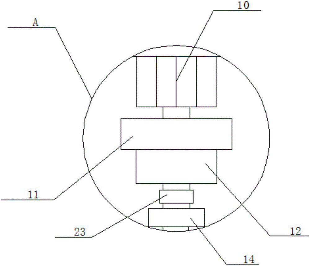 Concrete stirring machine with cleaning function