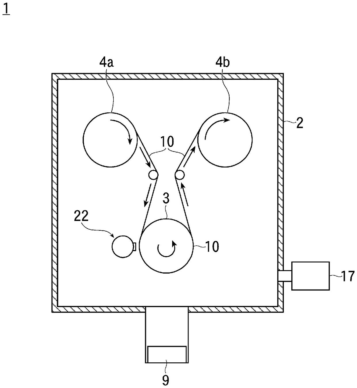 Vapor discharge apparatus and film formation method