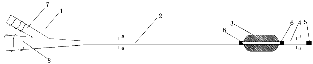 Balloon catheter conveying device for intracranial angioplasty