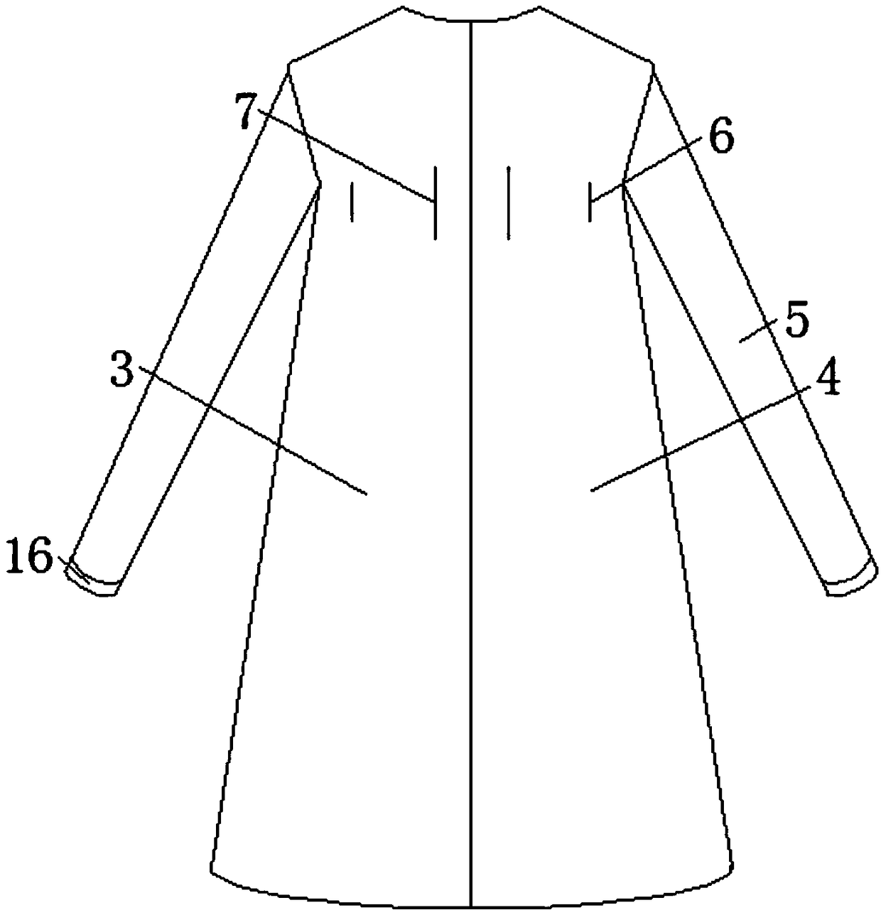 Medical garment for after-delivery lactation