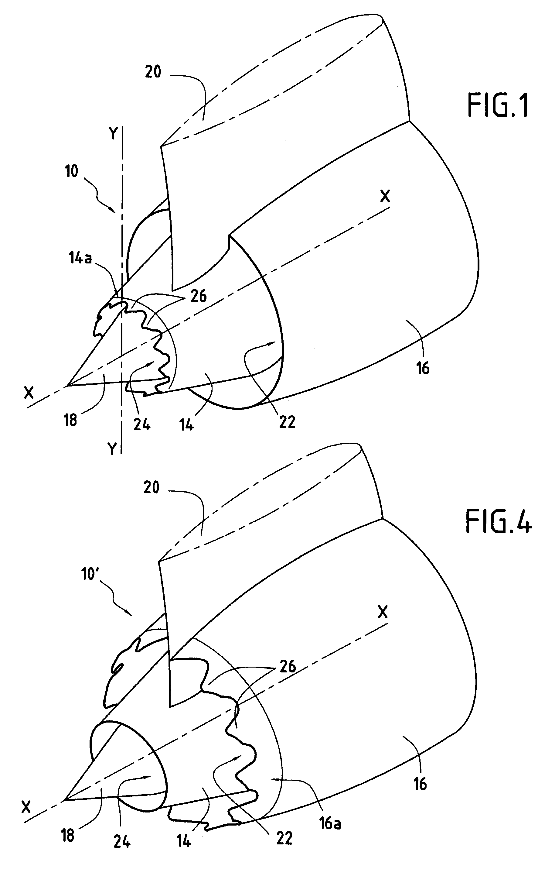 Turbomachine nozzle cowl having jet noise reduction patterns