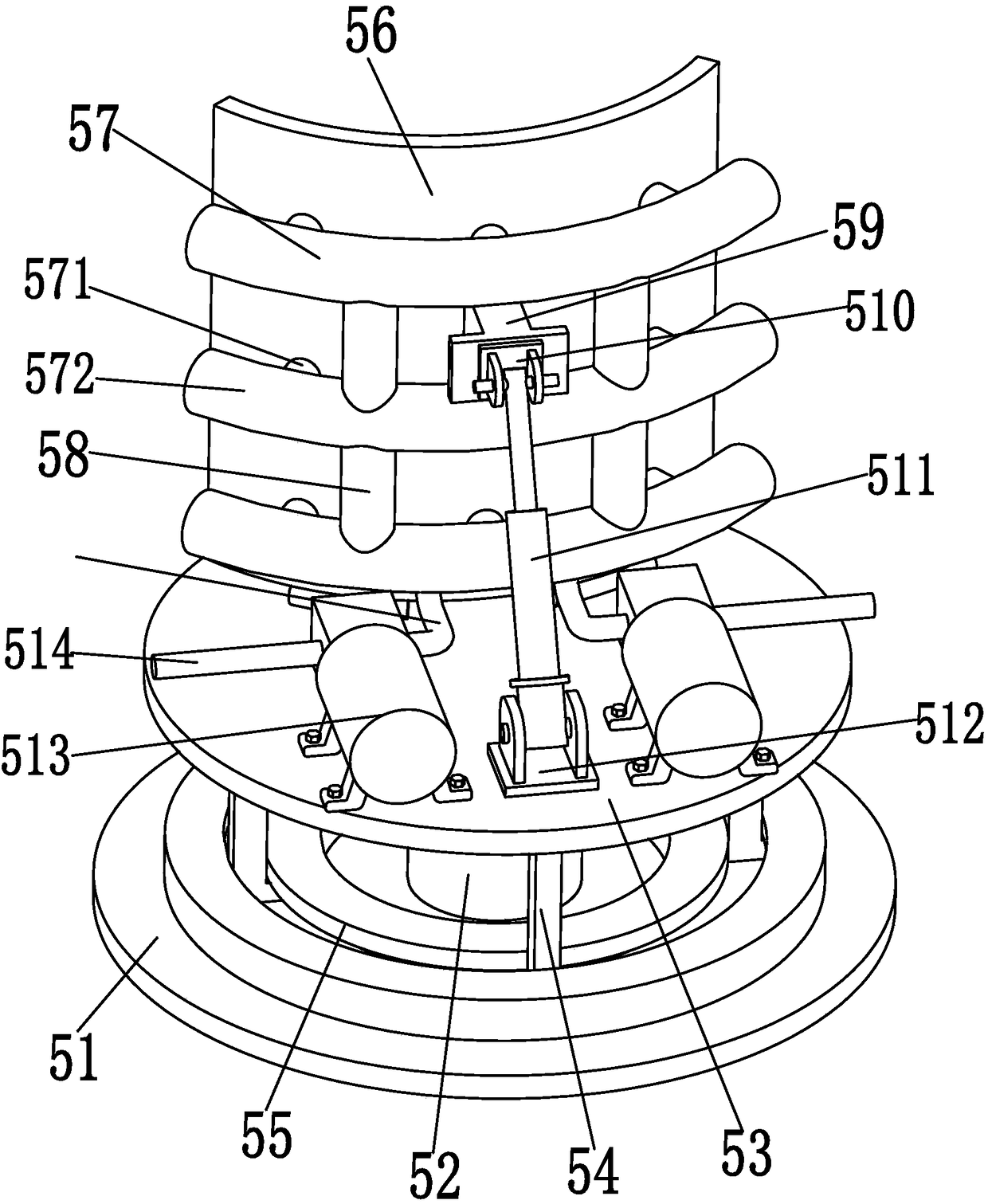 Automatic device for prevention and treatment of dust in quarry drilling perforation operation