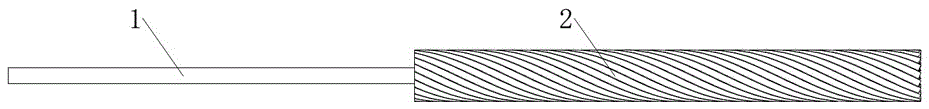 Strain clamp for composite-core reinforced cable