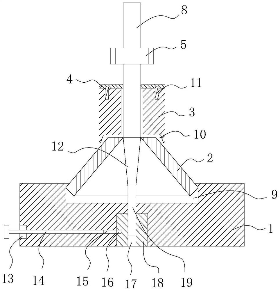 Anti-deformation mold pressing device for disc spring tempering