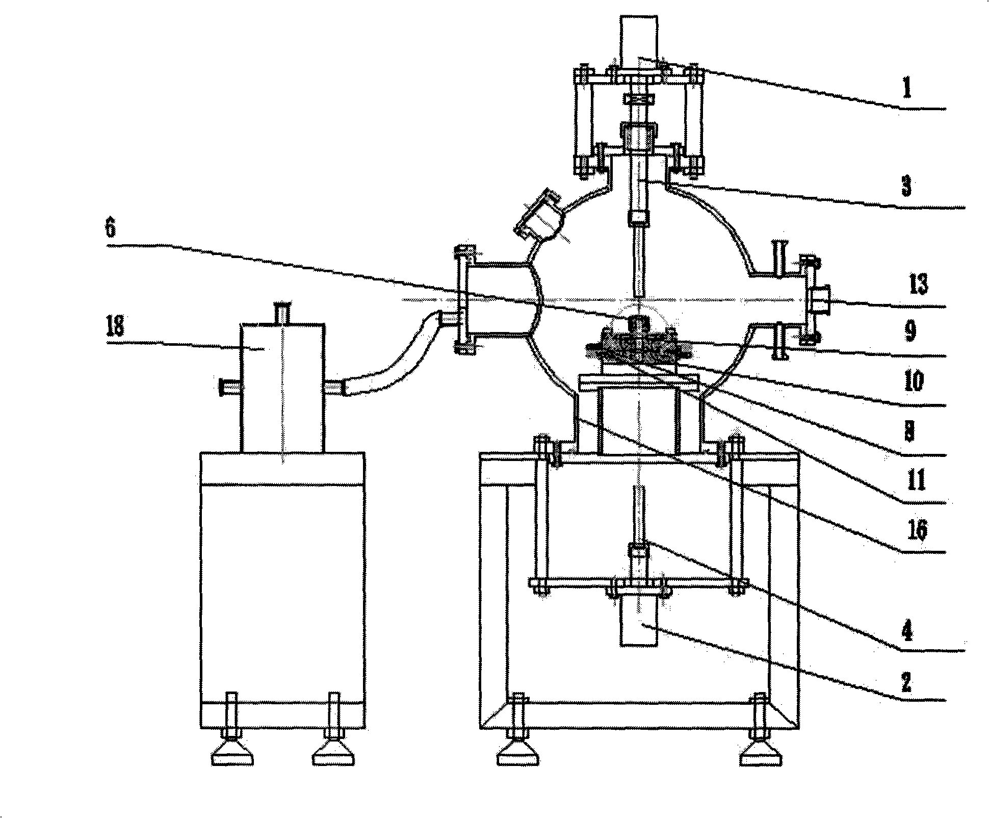 Pressure difference injection moulding method and equipment for amorphous magnesium alloy