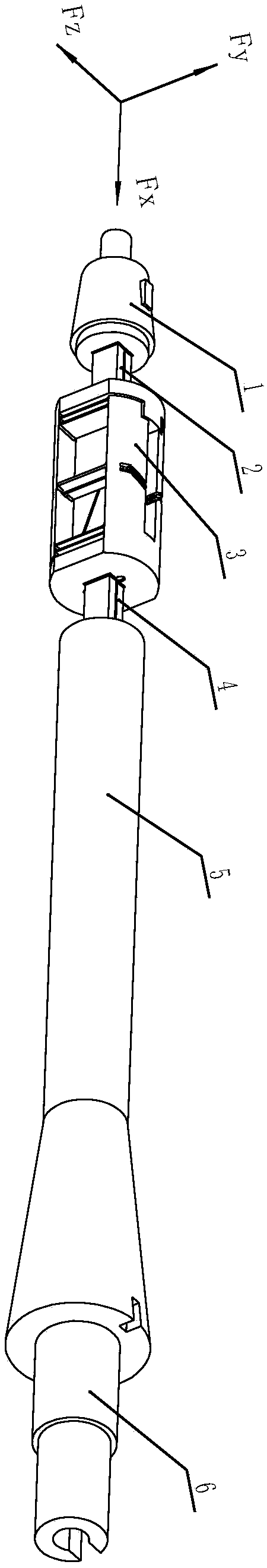 Installation method of optical fiber aerodynamic force measuring balance and optical fiber strain gauge