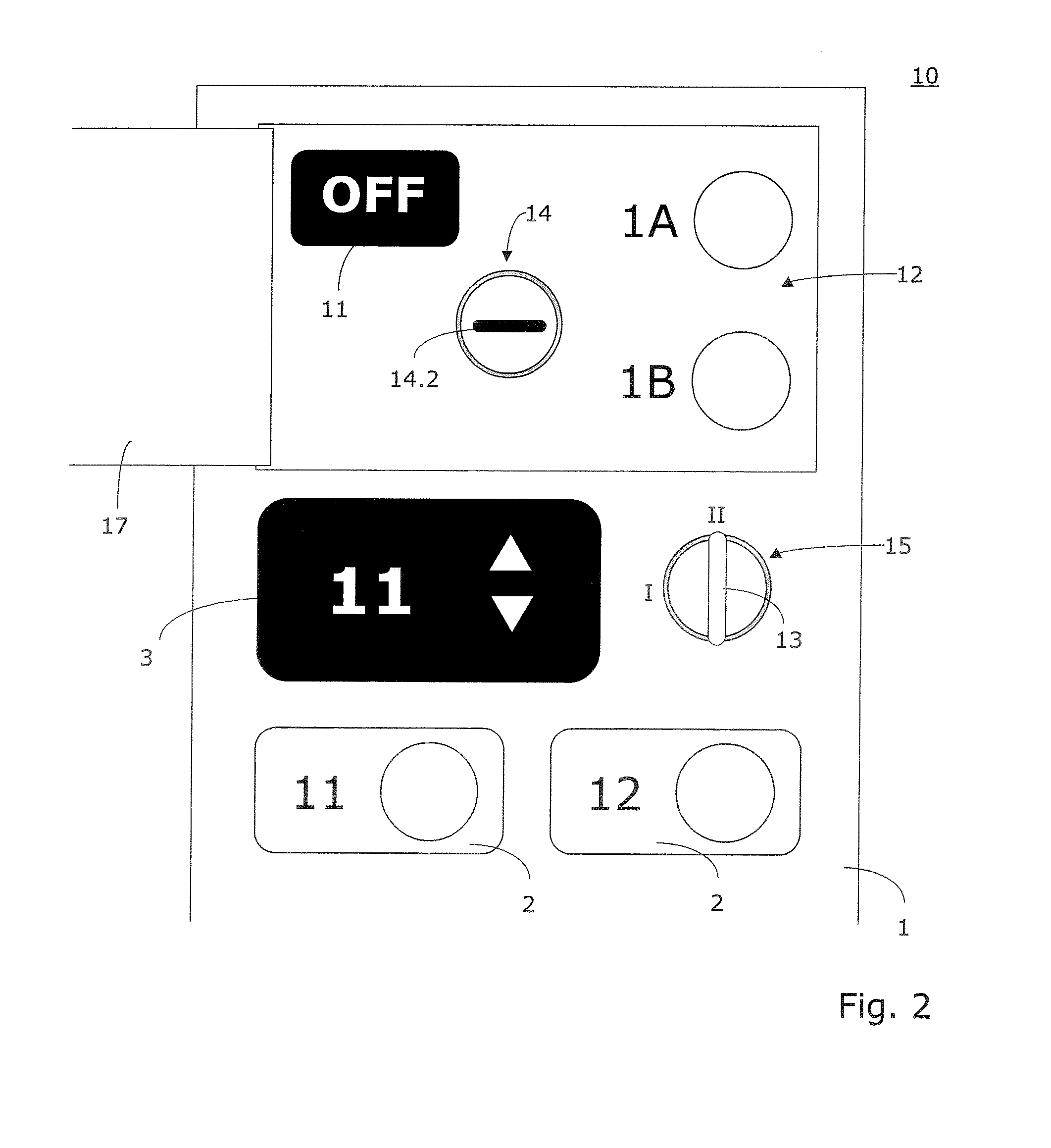 Emergency device for installing in an elevator car of an elevator installation