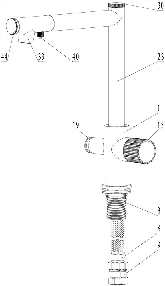 Dish washing faucet