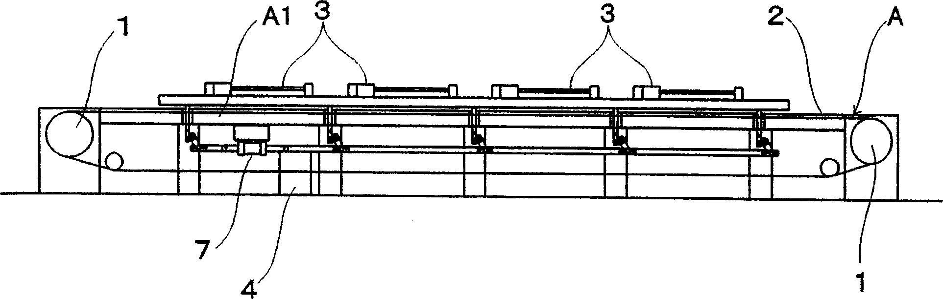 Lifting device of dyeing mechanism for flat screen printing machine