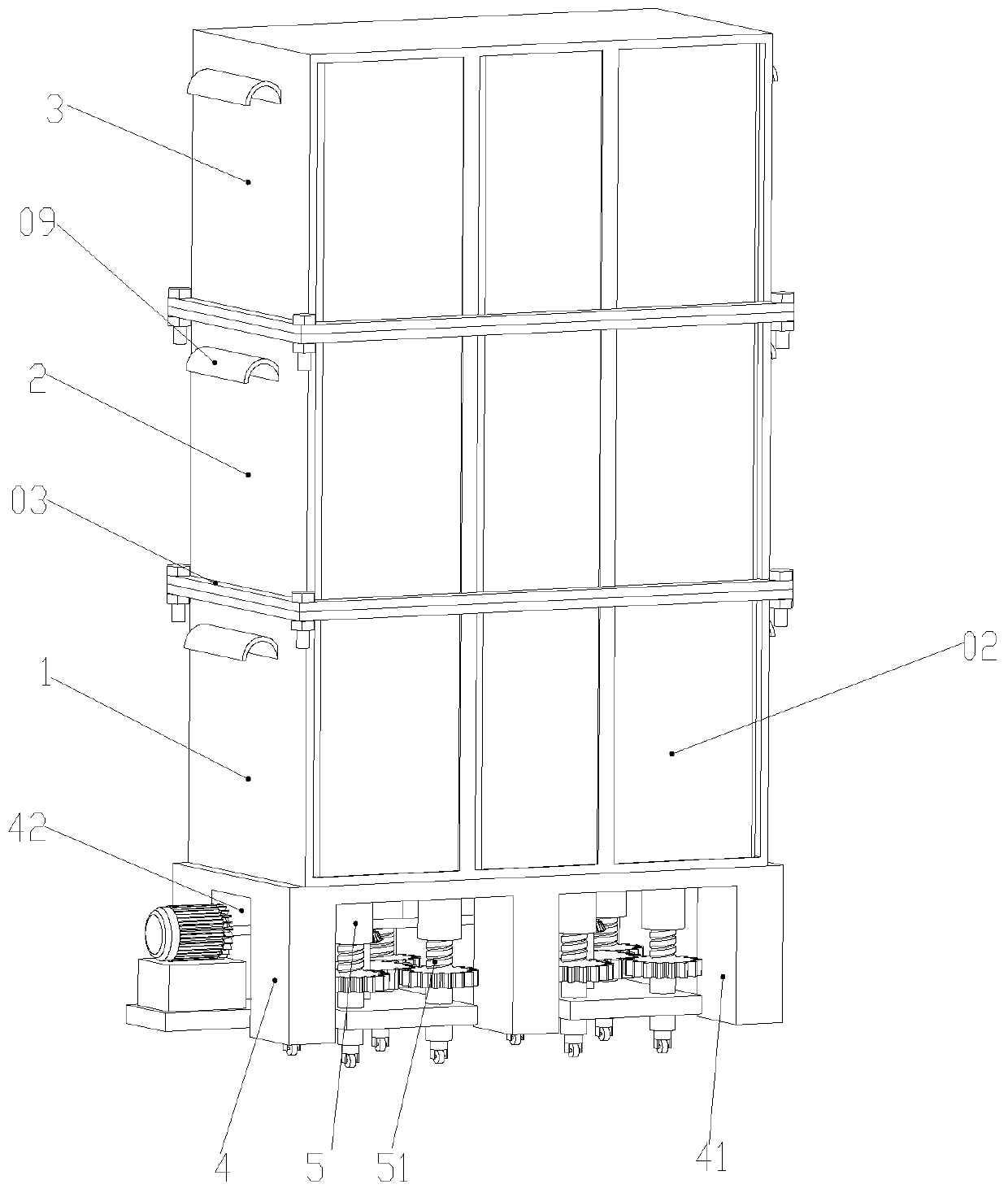 Mobile power distribution room and using method thereof