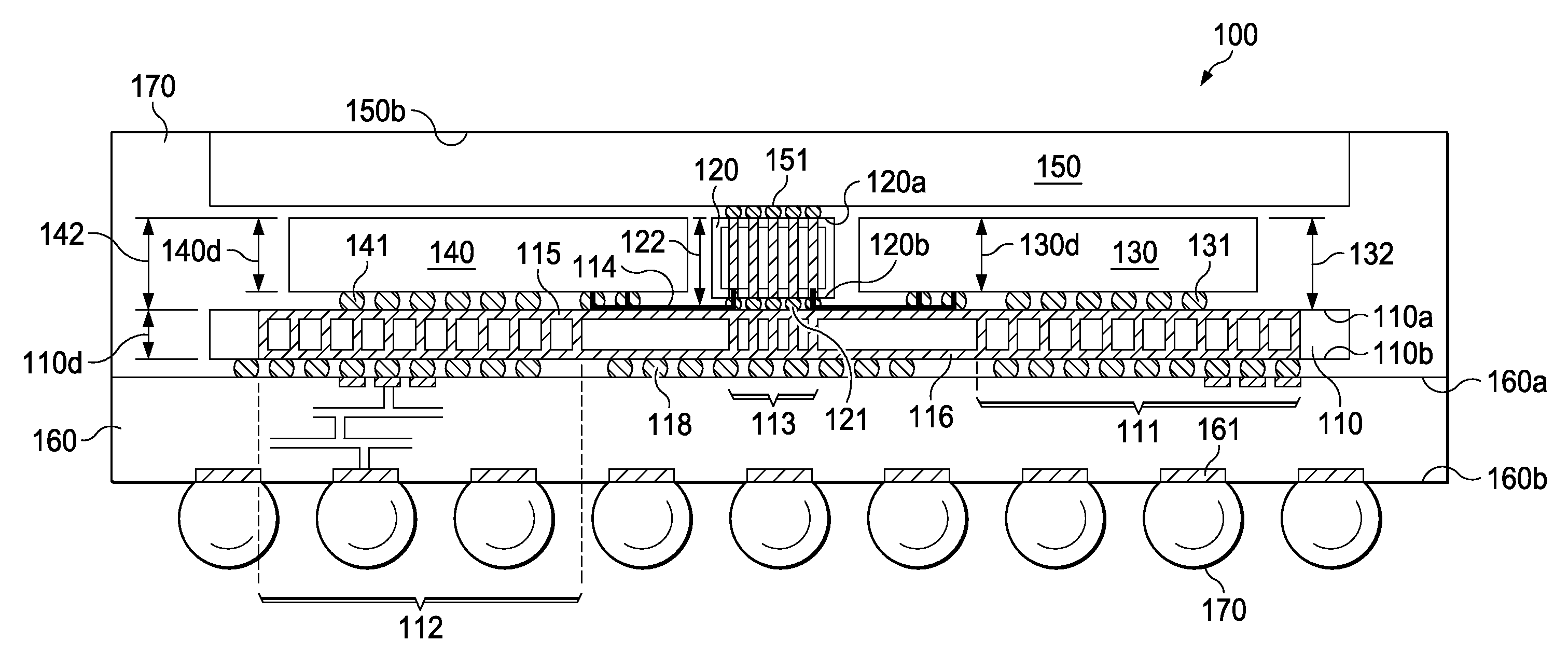 3D semiconductor interposer for heterogeneous integration of standard memory and split-architecture processor