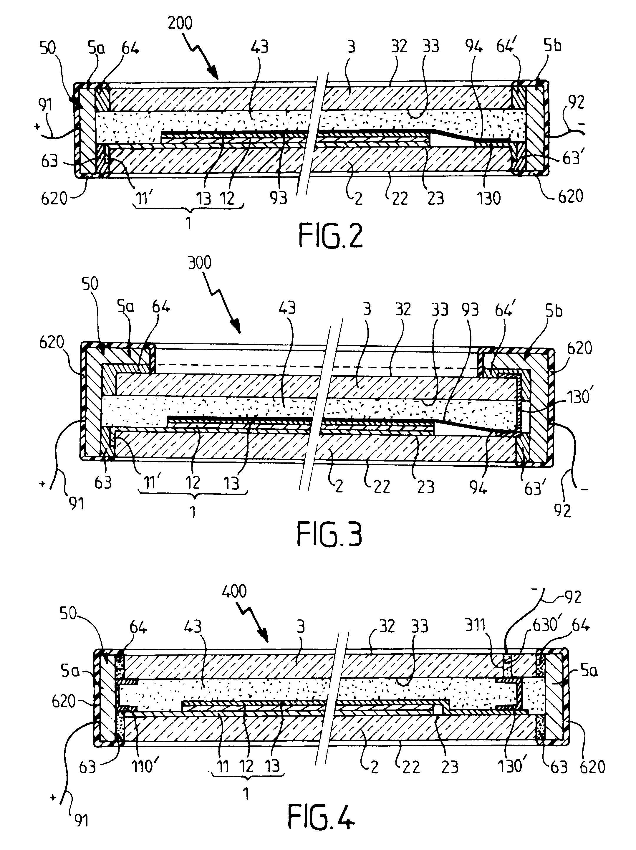 Active device having variable energy/optical properties