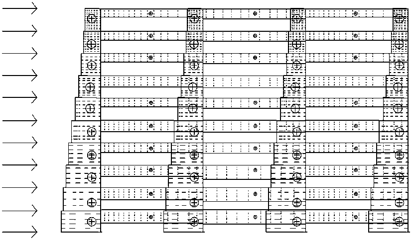 Method for carrying out shear-resistant reinforcement on beam with floor slab