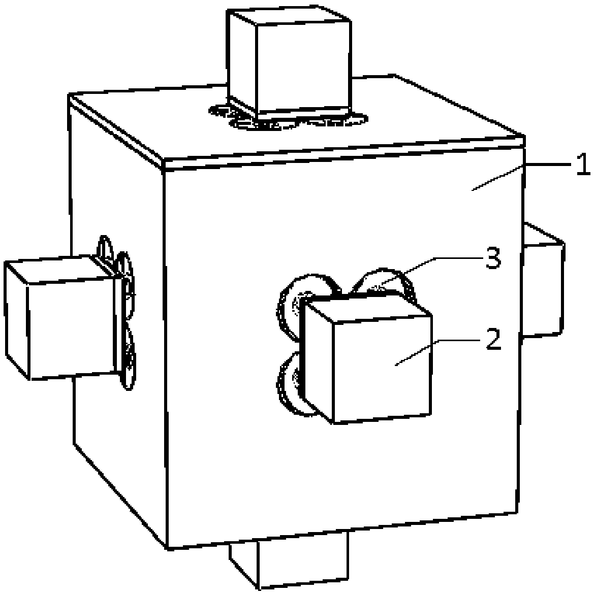 Stereoscopic coordinated type tethered subsatellite