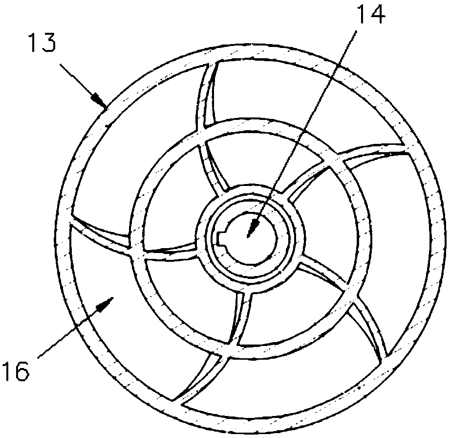 Gas compressor with variable camber guide vanes