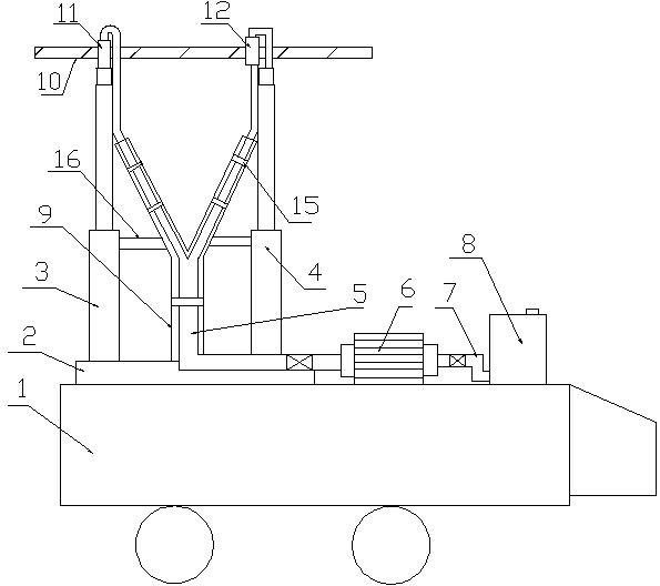 A power transmission line melting device