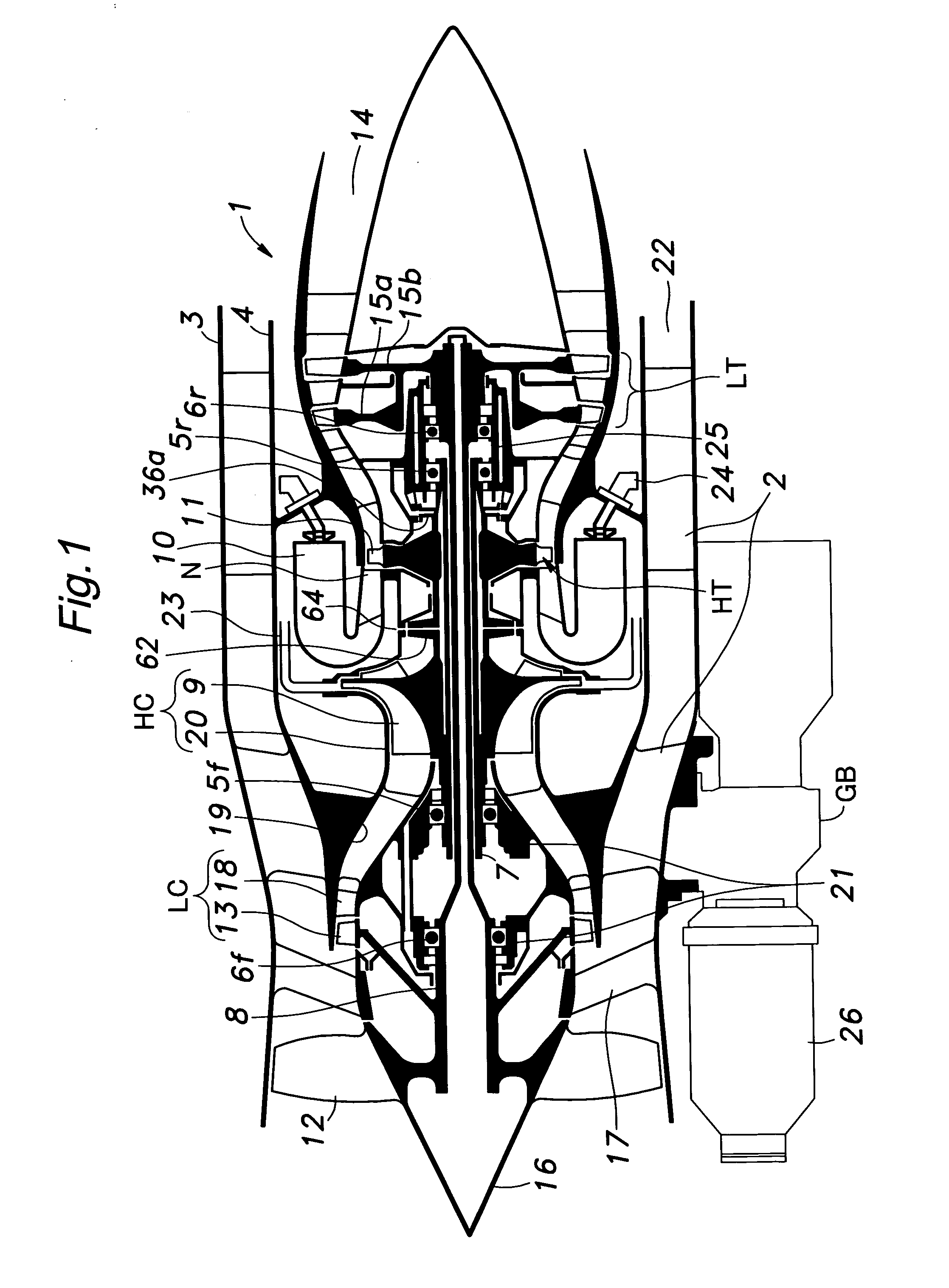 Device for supplying secondary air in a gas turbine engine