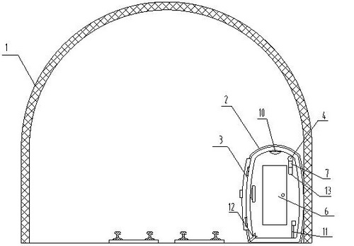 Safety guarantee channel for boring operation staff