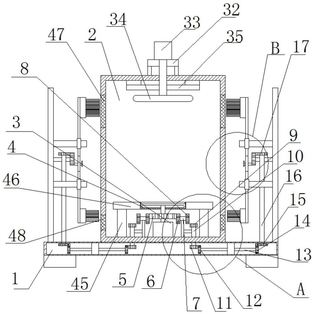 A dust-proof protection device for electrical equipment with efficient heat dissipation