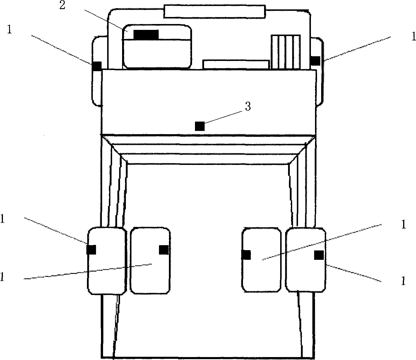 Wireless monitor system for automobile tire pressure and temperature