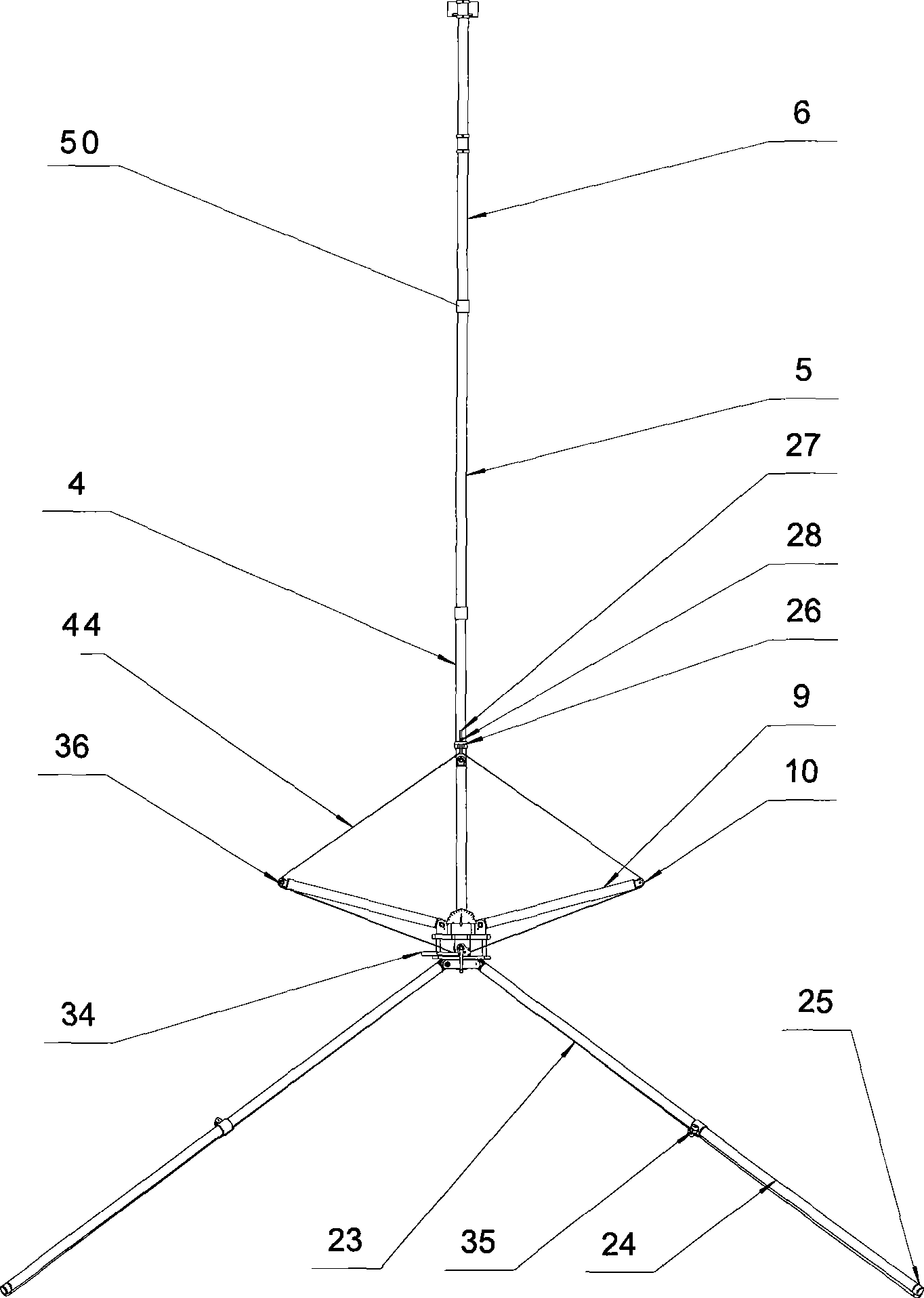 Portable manual multi-angle observation frame