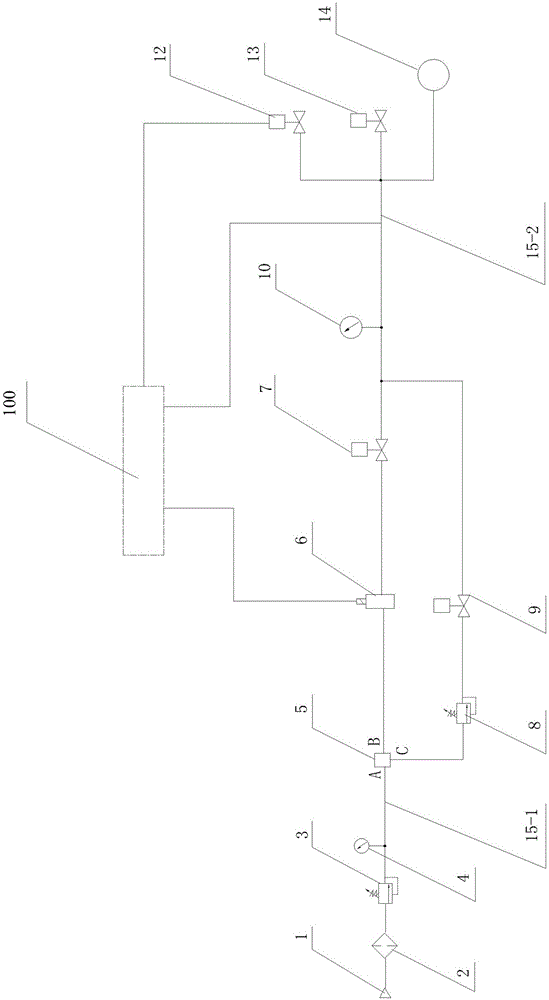 Radar hydraulic cylinder air-tightness test method