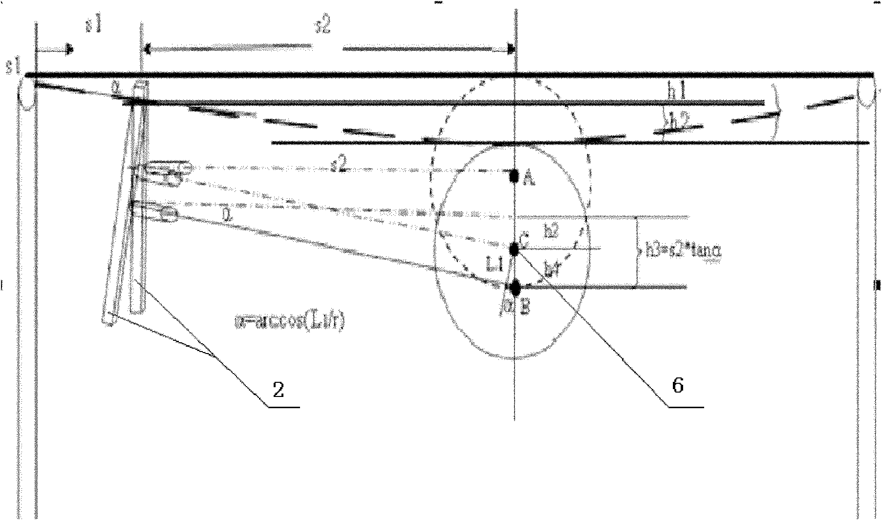 Method for testing deflection/longitudinal displacement change of bridge based on four-quadrant position detector