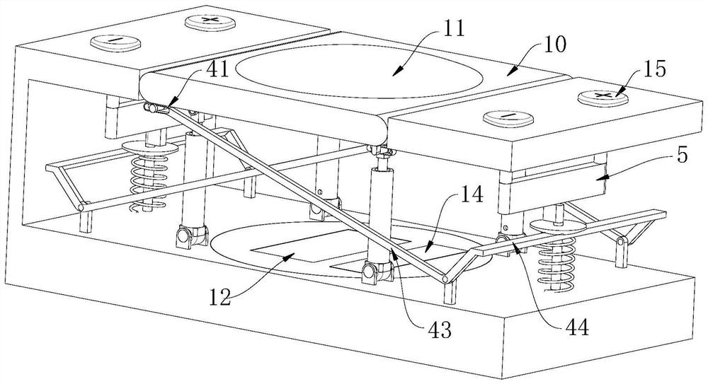 Sand table simulation device for economic teaching