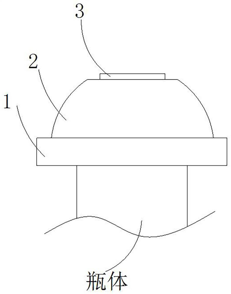 Disposable vacuum bottle cap and cap opening method thereof