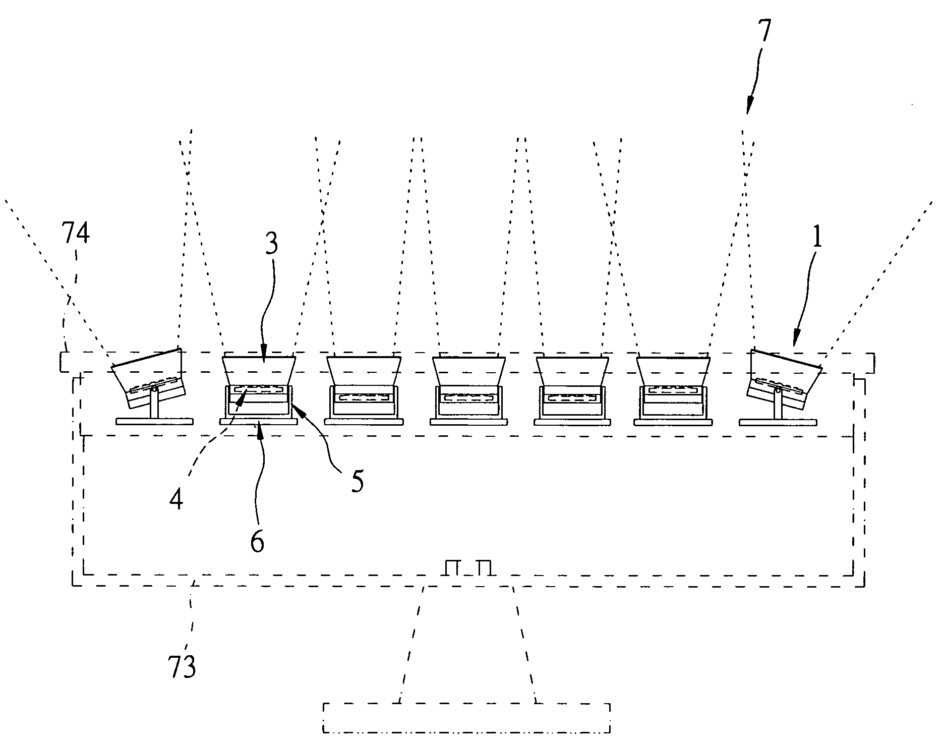 Modular illumination device with adjustable lighting angles