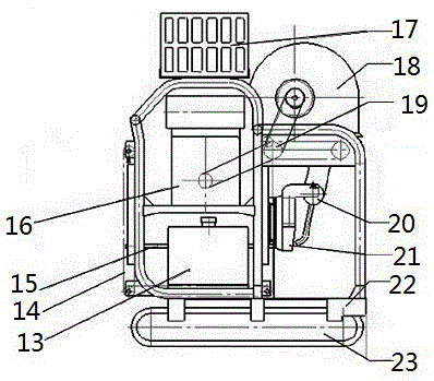 Tea plucking machine