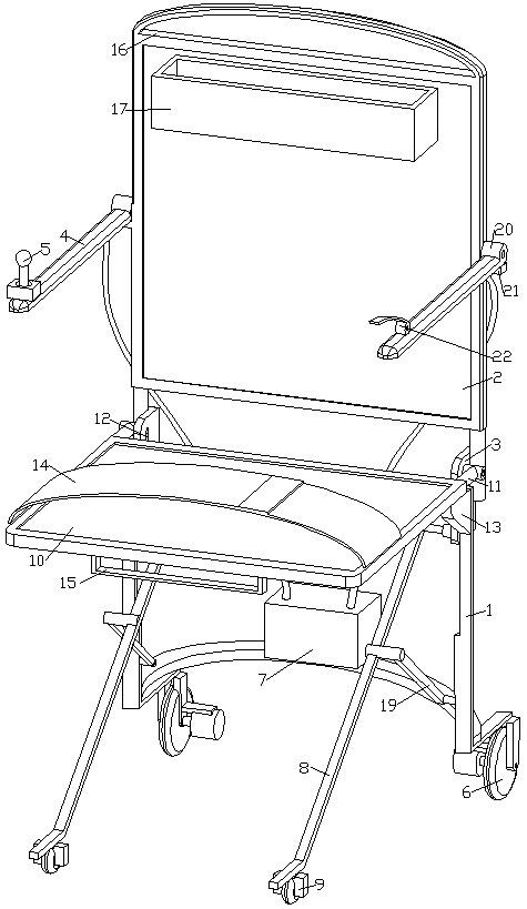 Walking assisting device for neurology department