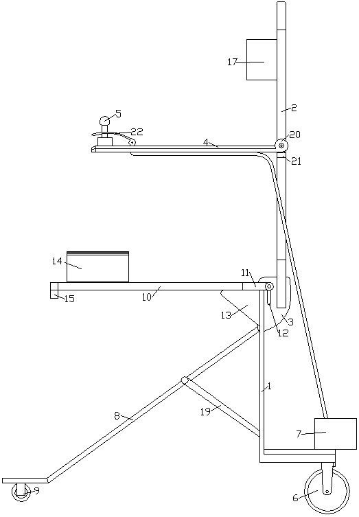 Walking assisting device for neurology department