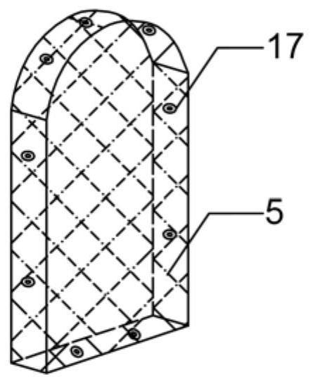 A mine explosion-proof trapezoidal airtight wall and its construction method