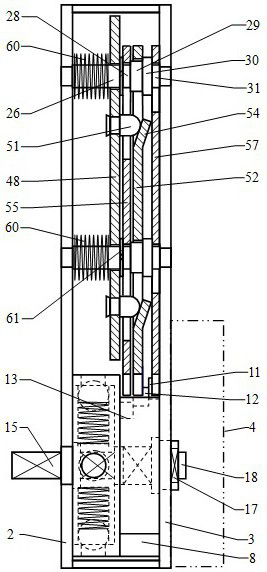 Push to release mechanical combination lock