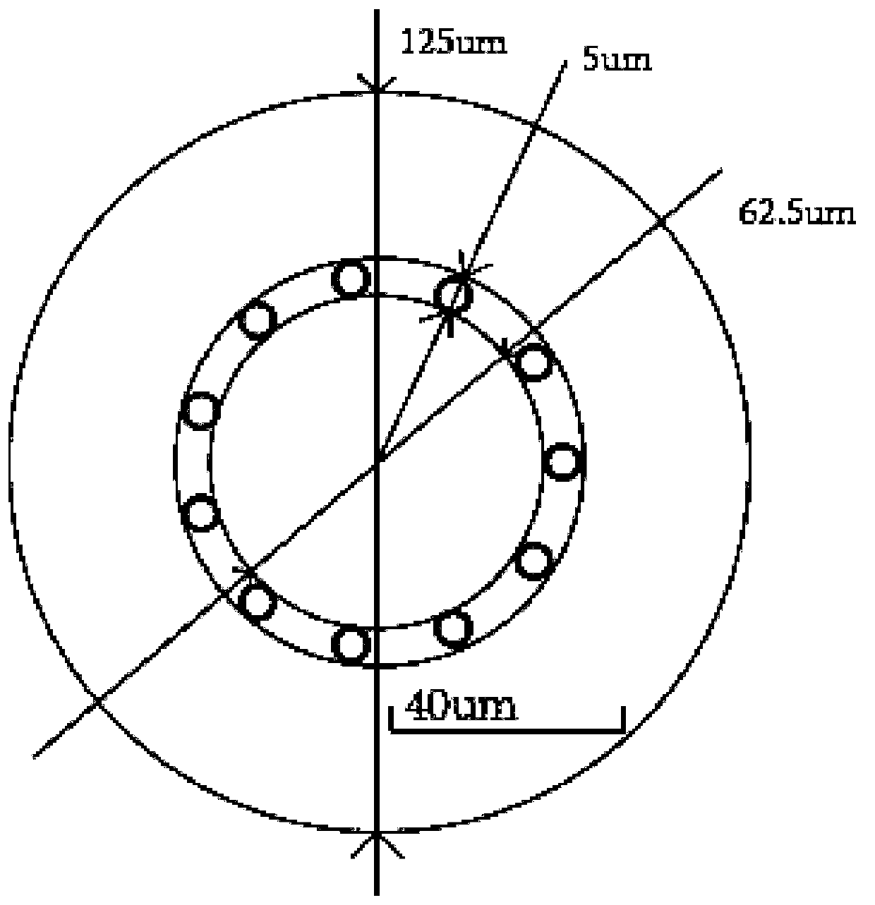 Microstructure optical fiber capable of simultaneously transmitting optical information and optical energy