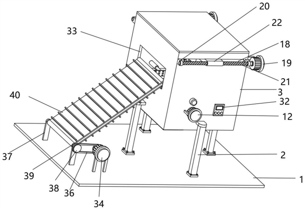 Building waste recycling device for building engineering