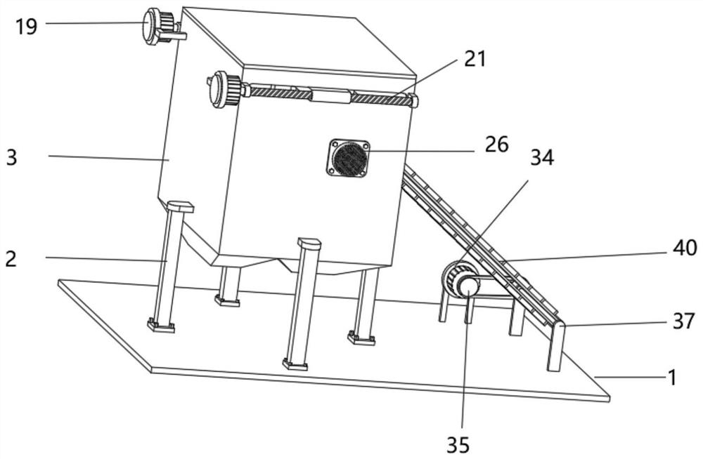 Building waste recycling device for building engineering