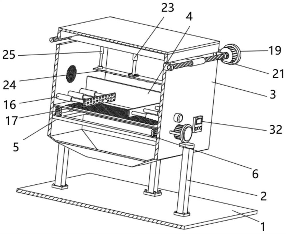 Building waste recycling device for building engineering