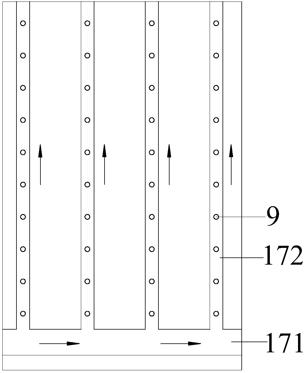 Method and device for preventing scaling and blocking of garbage landfill site by utilizing slag and landfill gas