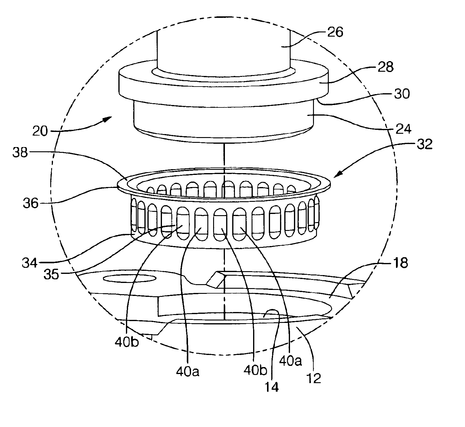 Poppet valve bushing with tolerance ring